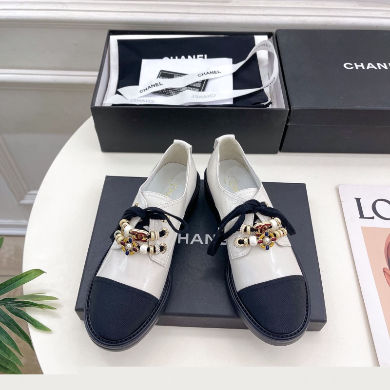 Ch*el leather shoes